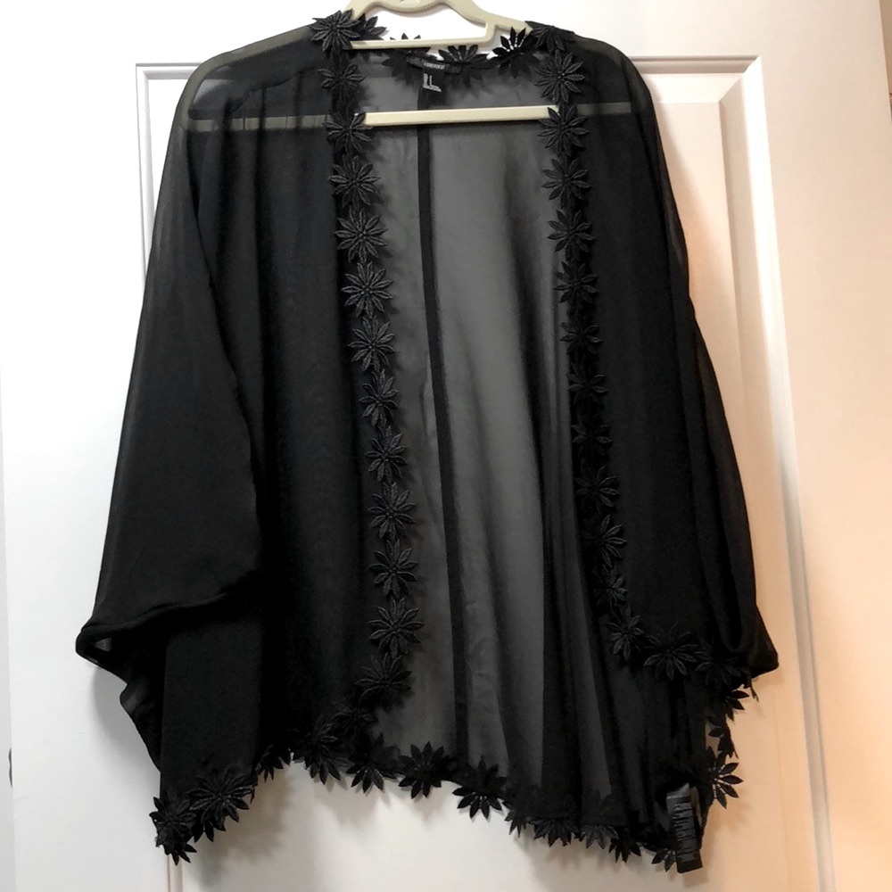 Black Forever 21 Kimono